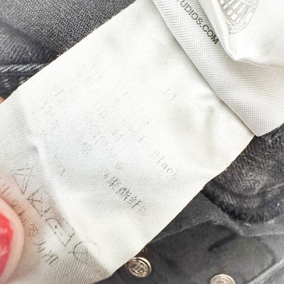 Acne Studios Skin 5 Used Black Stretch Black Charcoal Denim Jeans Size 23 - Picture 7 of 9